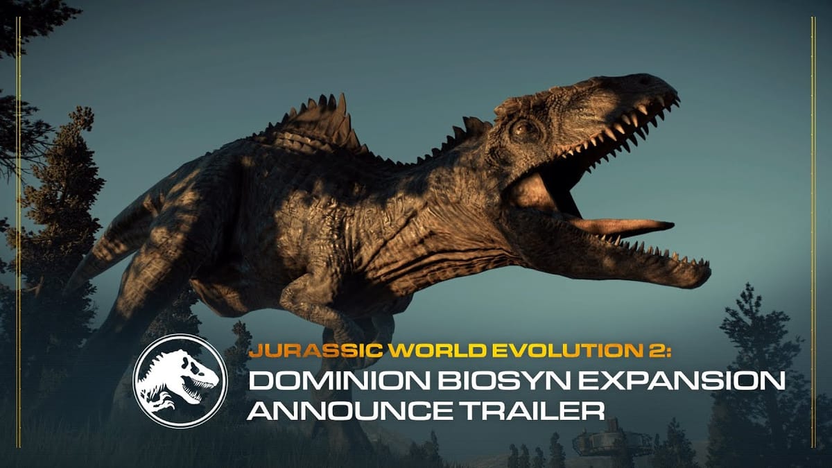 Jurassic World Evolution - Dominion Biosyn Expansion trafiło do sprzedaży.