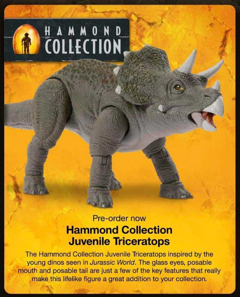 Triceratops to najnowsza figurka z serii Hammond Collection