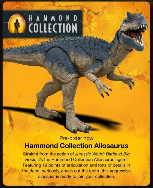 Nowa figurka z serii Jurassic World Hammond Collection zapowiedziana